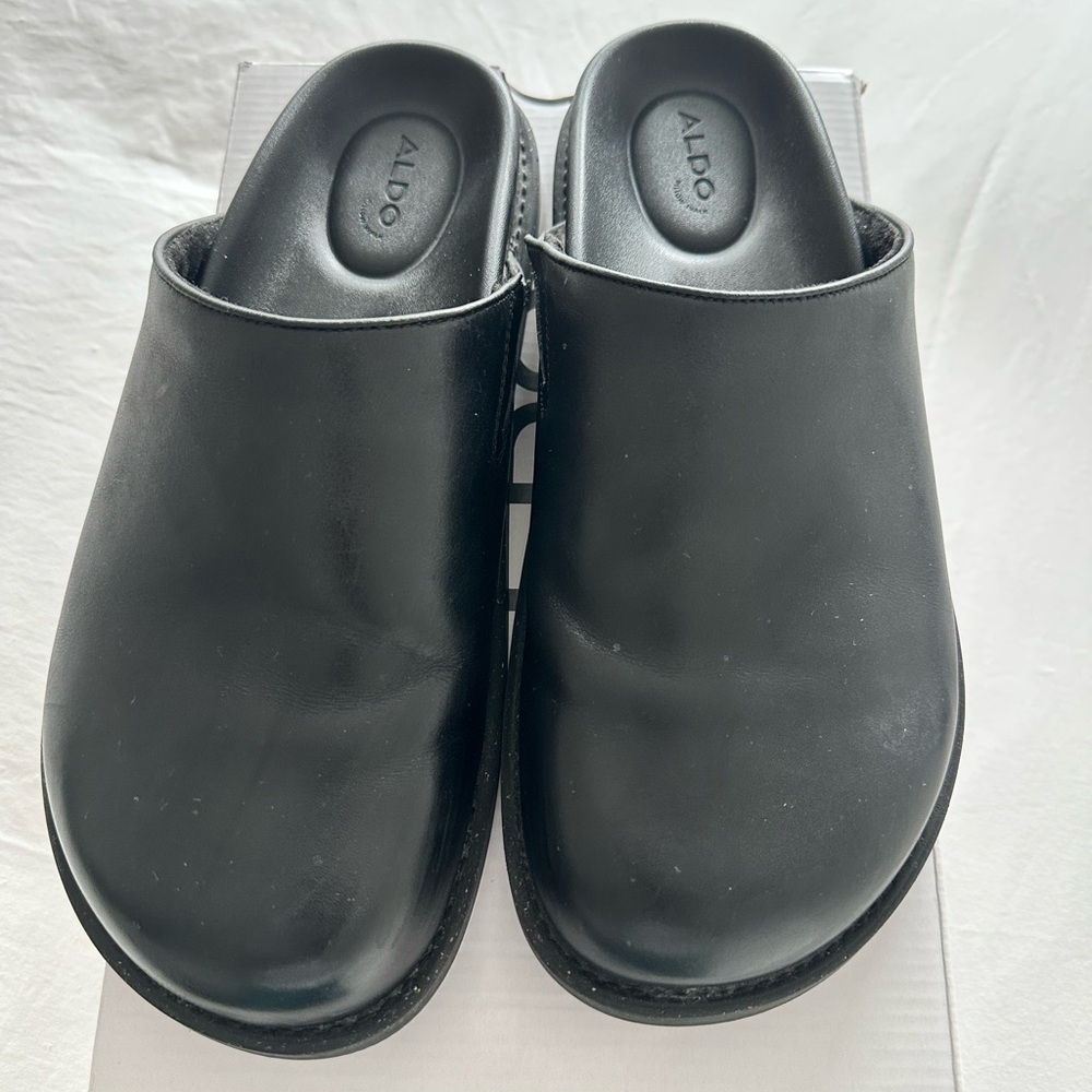 ALDO Men's Black Leather Slip-On Loafers